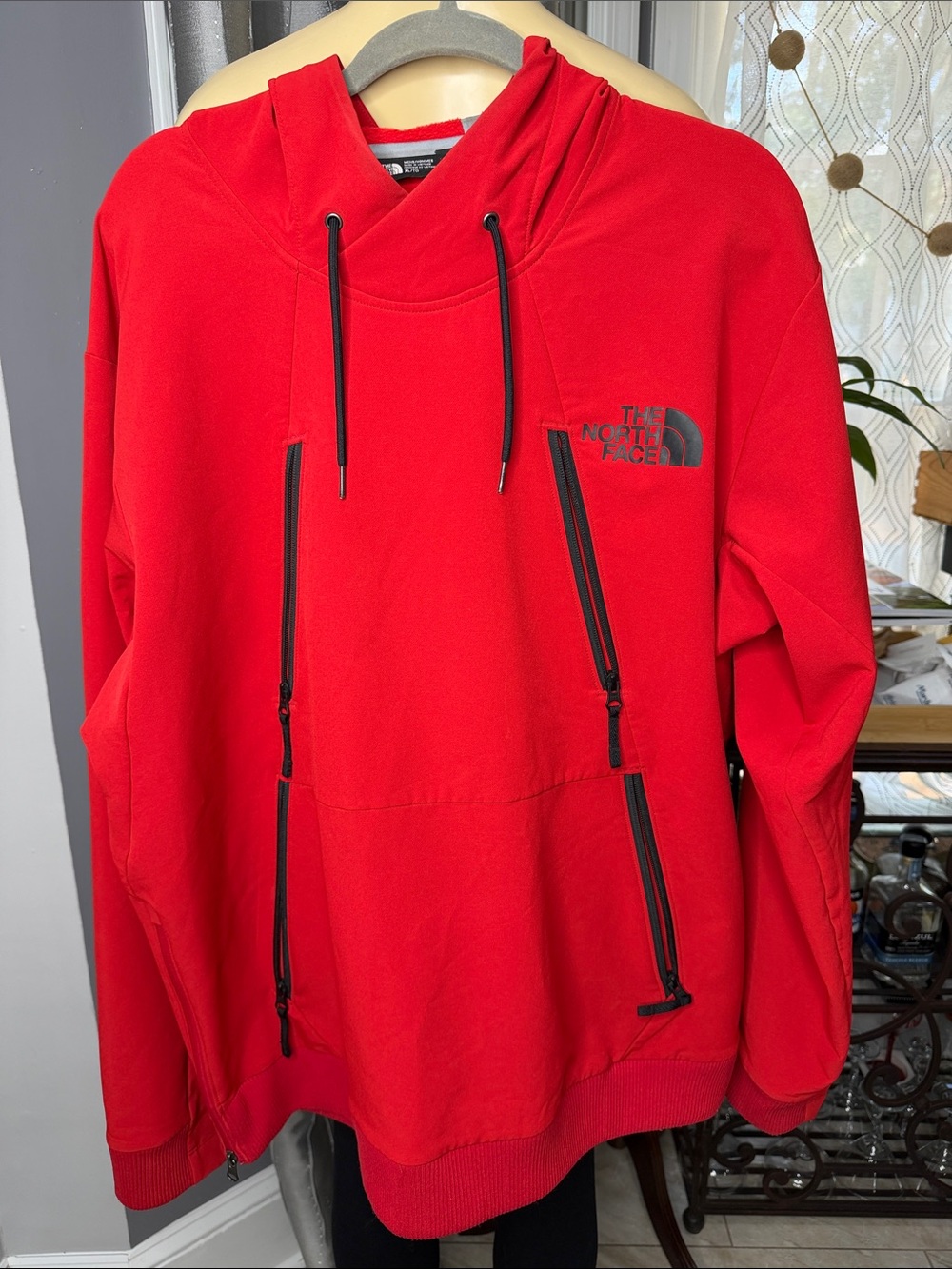 The North Face Men’s Sz XL Red Pullover Hooded Shirt Jacket